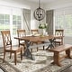 preview thumbnail 21 of 29, Eleanor Two-tone Solid Wood Top Dining Table by iNSPIRE Q Classic