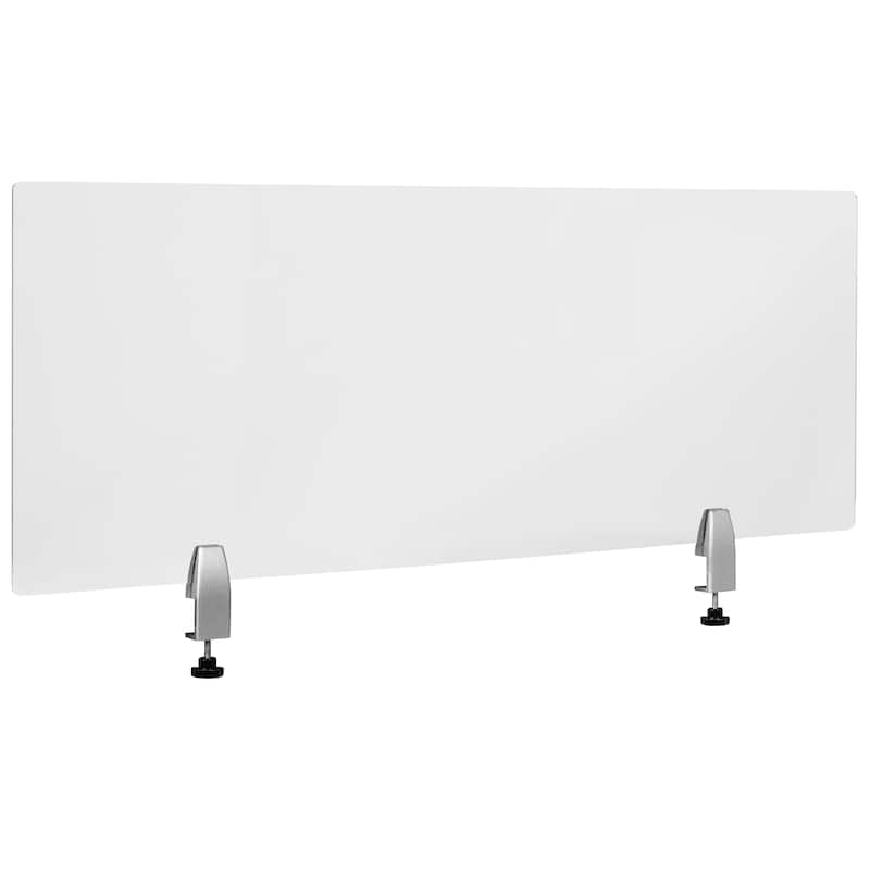 Clear Acrylic Desk Partition (Hardware Included)