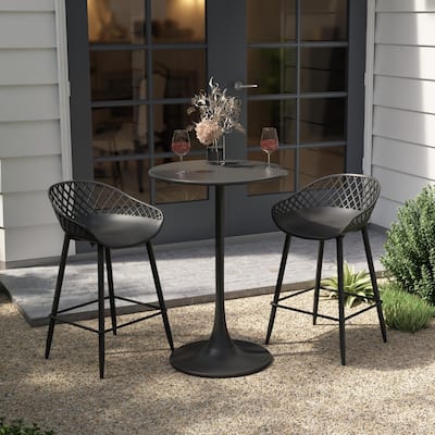Kurv 24" Bistro Table, Counter Height, Weather Resistant, Indoor/Outdoor