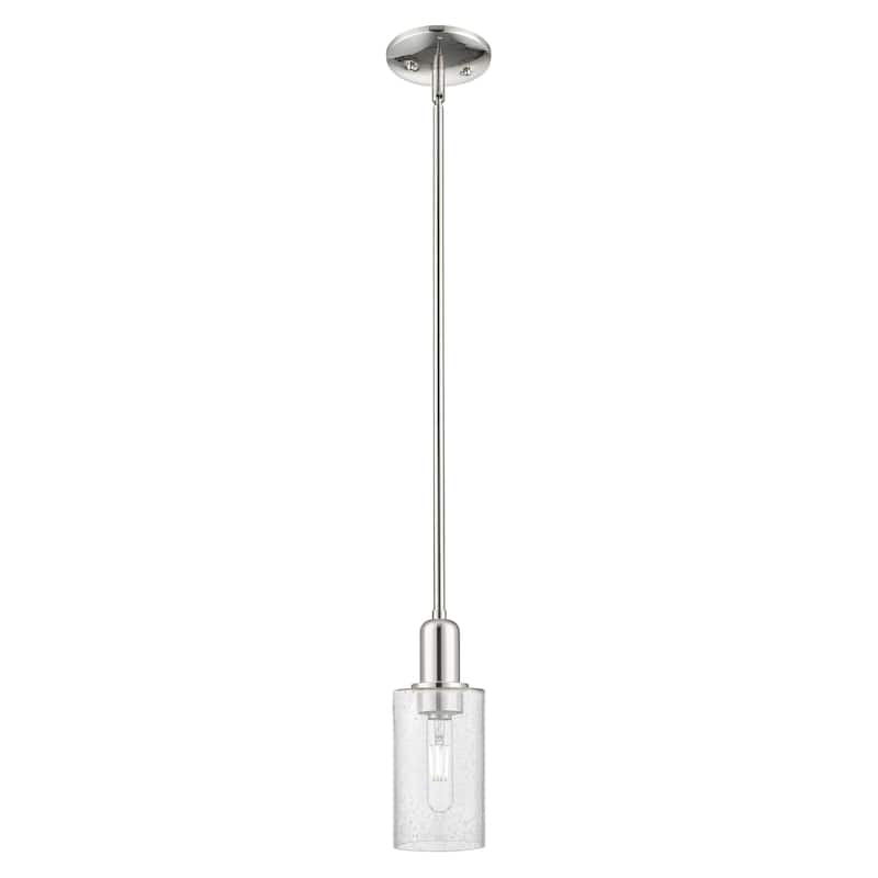 Innovations Lighting Endless Possibilities Arcadia - Clymer - 1 Light 4" Stem Hung Mini Pendant - Polished Nickel/Seedy