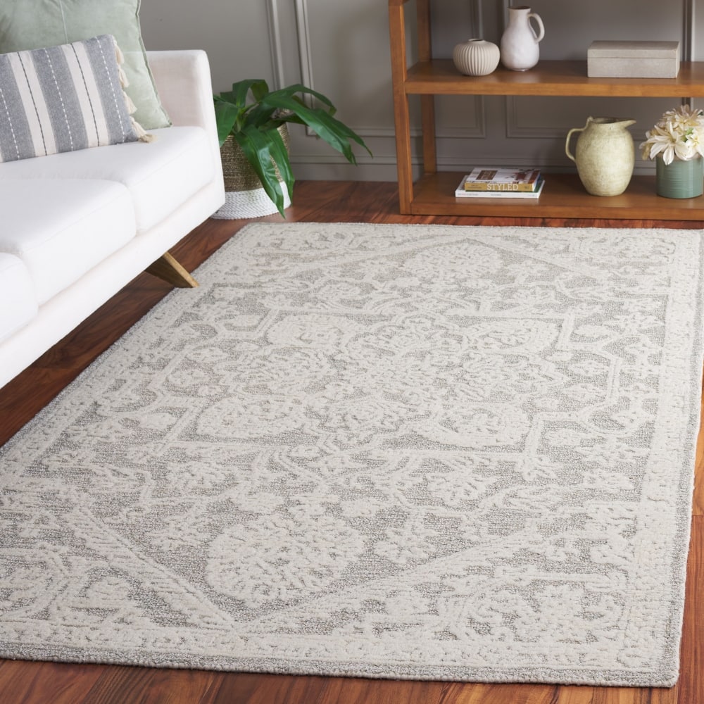 SAFAVIEH Handmade Ebony Wenke Modern & Contemporary Wool Rug