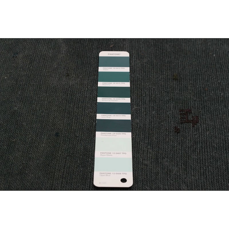 ECARPETGALLERY Flat-Weave Color Transition Teal Wool Tapestry Kilim - 4'10 x 6'5
