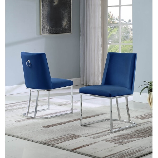 Stainless steel store leg dining chairs