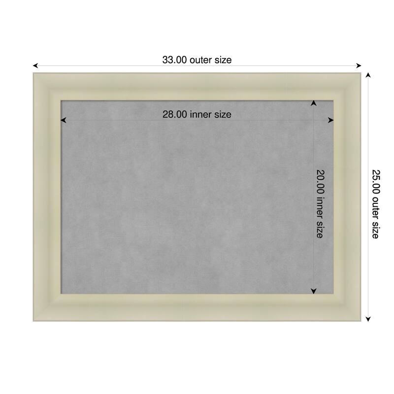 Amanti Art Oliver Black Framed - 33 x 25 in - Oliver Warm Silver