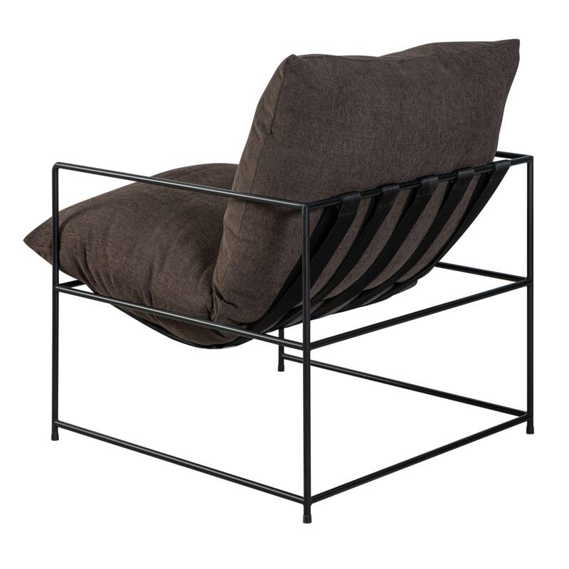 Rogan Modern Industrial Accent Chair