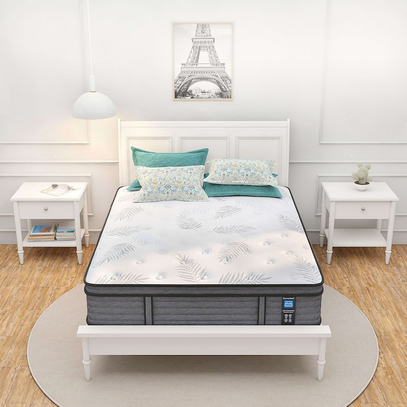 Modland 14" Firm Twin Gel Memory Foam Mattress - Hybrid, Edge Support & Back Pain Relief