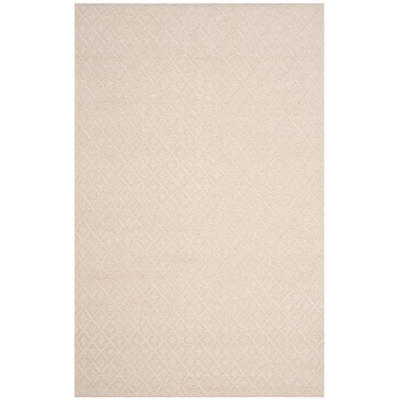 SAFAVIEH Handmade Vermont Cansu Wool Rug - 4' Square - Ivory - Square