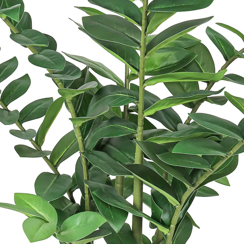 32in Real Touch Artificial Zamiifolia ZZ Plant in Black Pot - 32" H x 24" W x 24" DP