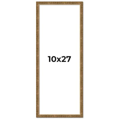 10x27 Frame Gold Kingsley Distressed Solid Wood Picture Frame Width