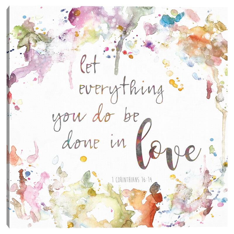 Done in Love Canvas Art Print