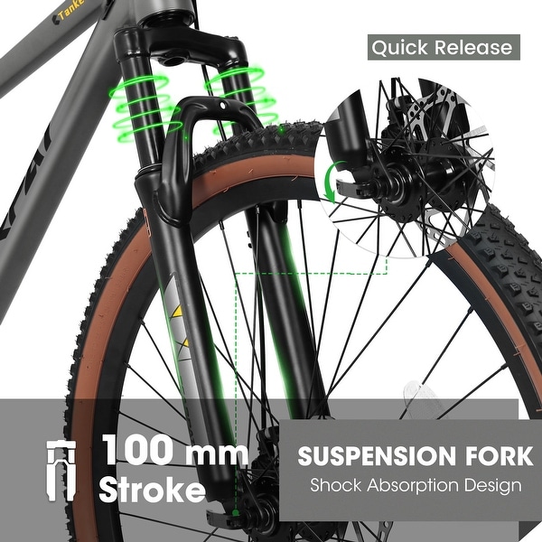 27.5-Inch Mountain Bike with 21-Speed Shimano Gear, Aluminium