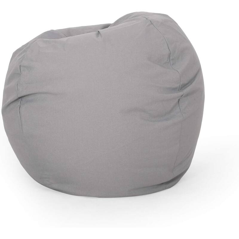 Chrisholm Bean Bag, Bedding Bean Bag Sofa Chair High Pressure Foam Bean Bag Chair - Light Gray