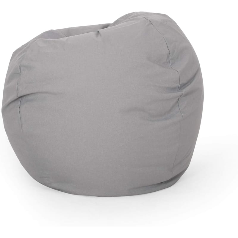 Modern 34" Bean Bag Chair with Foam Filling and Round Design for Living Room