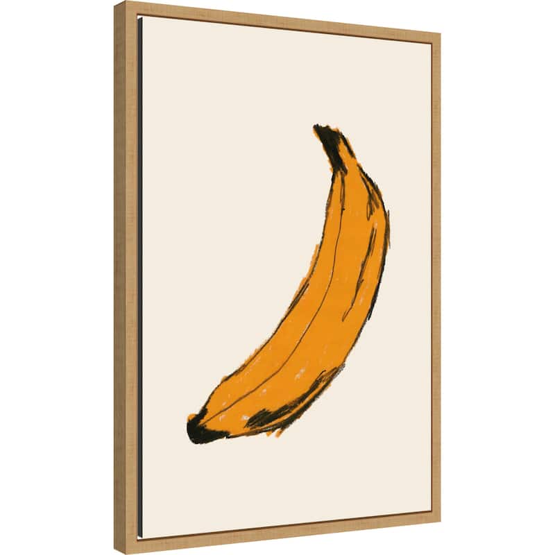 Banana by Studio Jkn (16 x 23 in.), Framed Canvas Wall Art Print