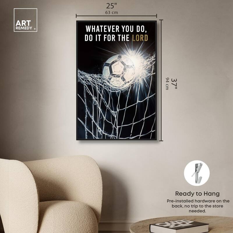 Do it for the Lord Soccer Canvas by Art Remedy