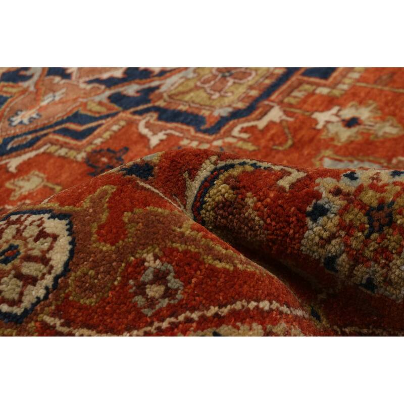 ECARPETGALLERY Hand-knotted Jules Sultane Dark Copper Wool Rug - 8'0 x 8'0