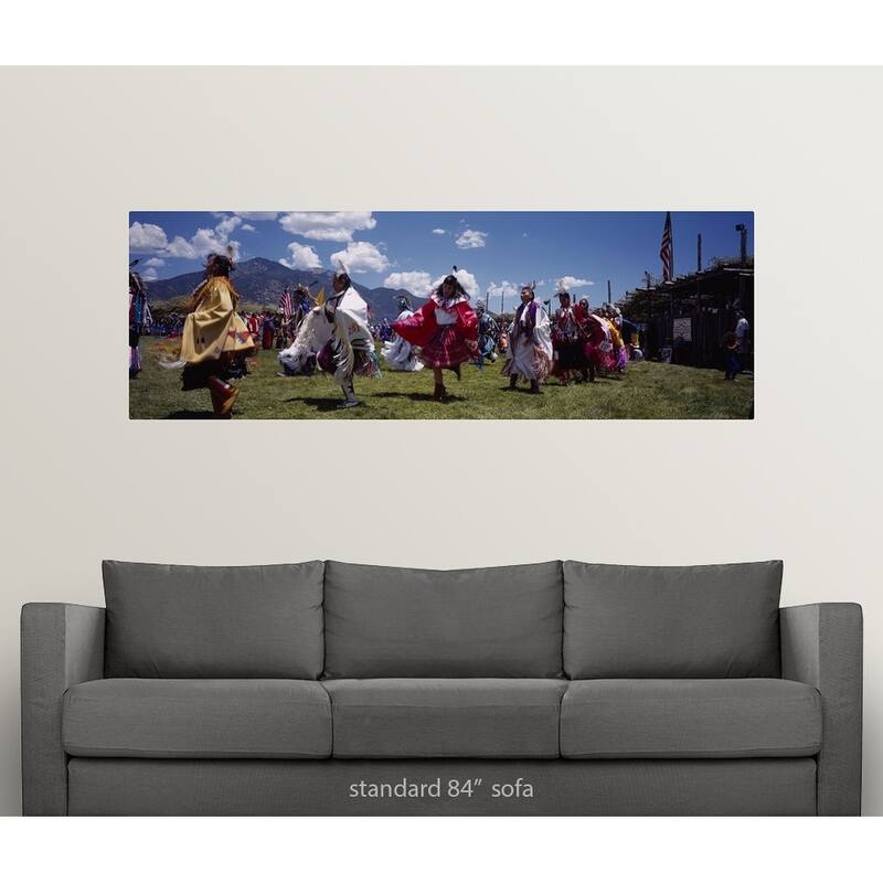 "Red Indians at a Pow-Wow, Taos, New Mexico" Poster Print - Multi