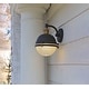 preview thumbnail 4 of 9, Maxim Portside Single Light 11" Tall Outdoor Wall Sconce with Glass