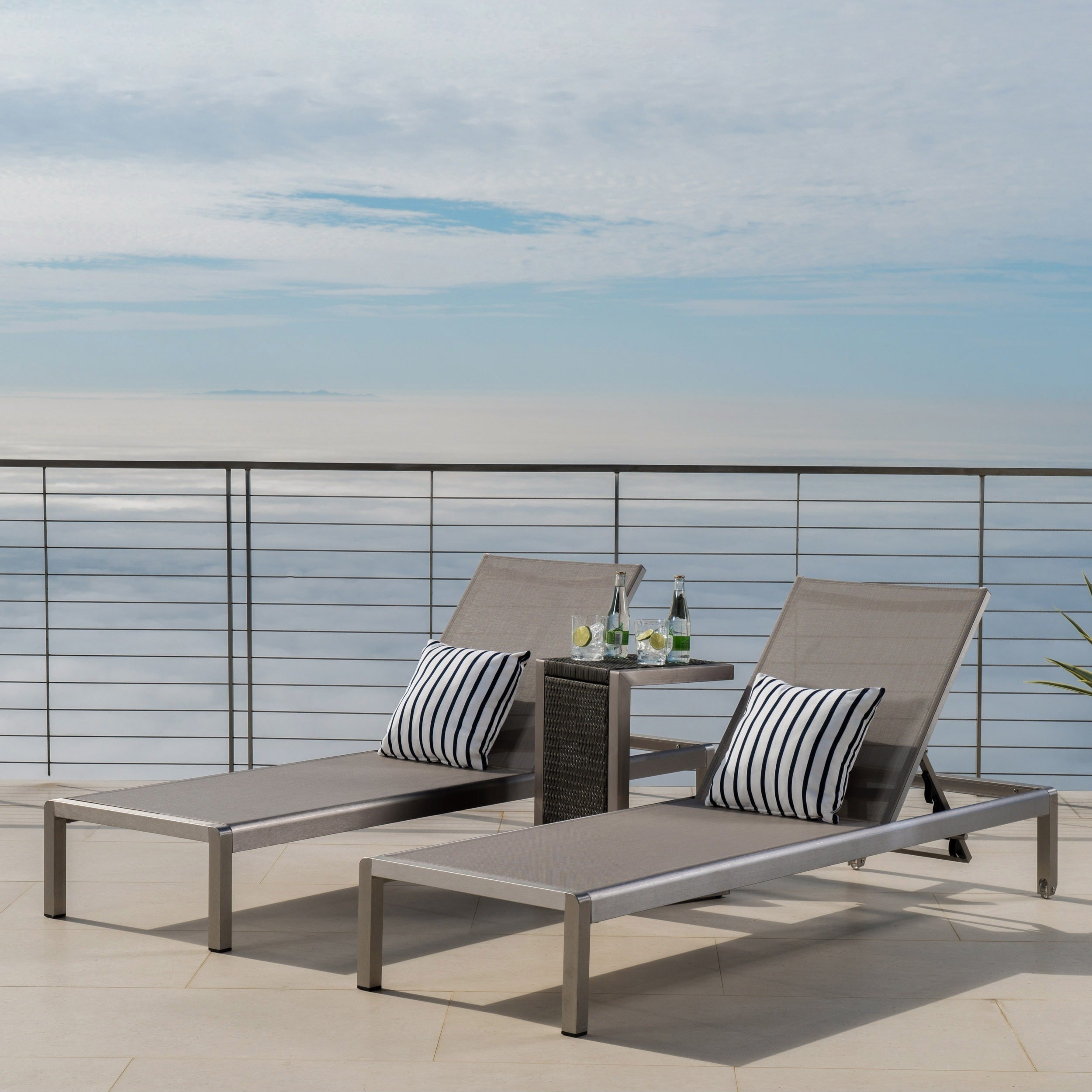 Cape coral outdoor aluminum chaise online lounge