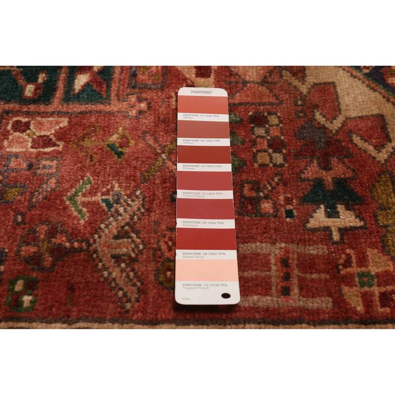 ECARPETGALLERY Hand-knotted Sarabi Dark Copper Wool Rug - 3'5 x 14'10