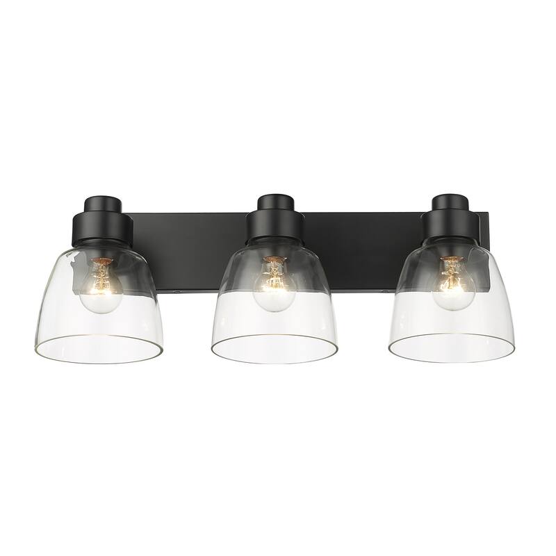 Golden Lighting 0314-BA3 CLR Remy 3 Light 7" Wide Vanity Light