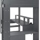 preview thumbnail 8 of 14, Dark Gray Twin Size Solid Wood MDF Gaming Loft Bed with Desk and Charging Station