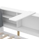 preview thumbnail 10 of 23, Wood Twin Size platform bed with Storage Headboard, Shelves and 2 Drawers