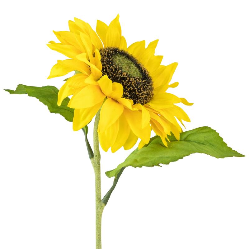 Sunflower Artificial Floral Stem Spray - 25" - Yellow
