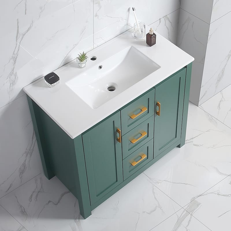 36" Bathroom Vanity with Single Sink, Combo Cabinet Undermount Sink, Bathroom Storage Cabinet with 2 Doors and 2 Drawer