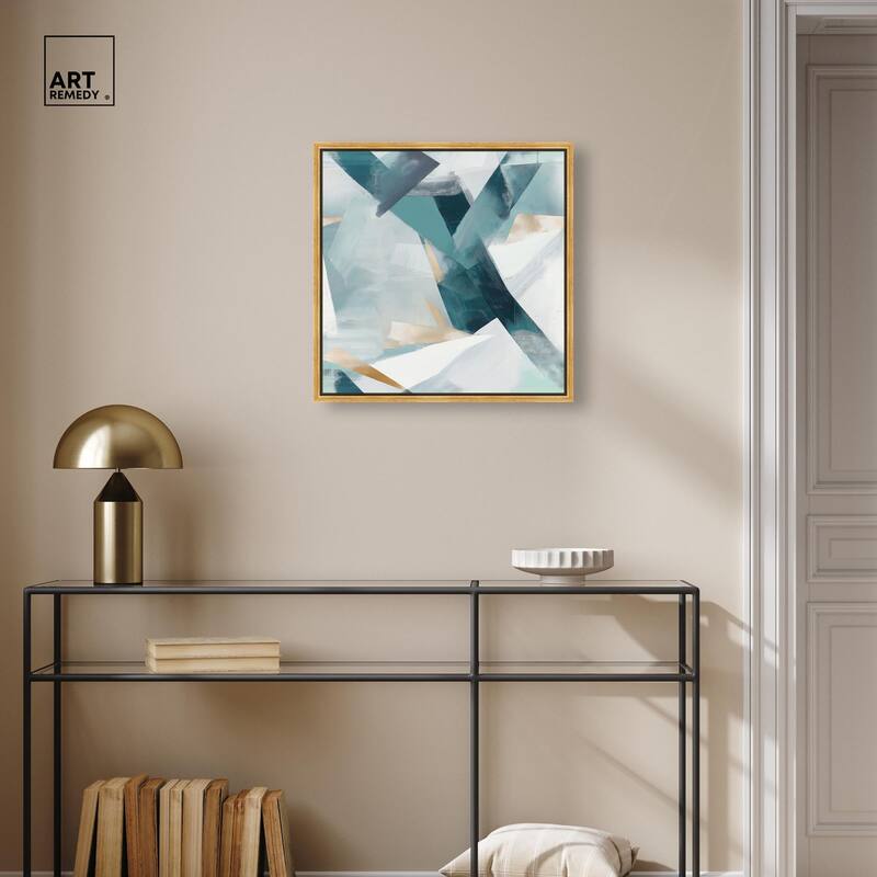 Cerulean Shard Canvas by Art Remedy