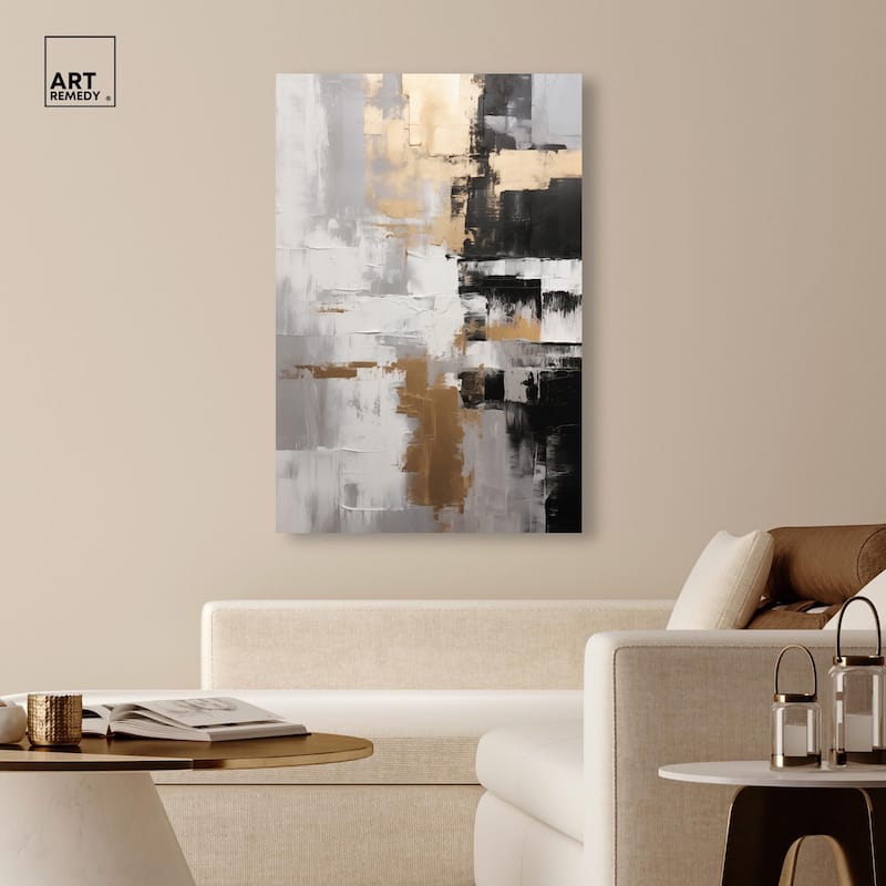 Nocturnal Alloy Canvas by Art Remedy, Gallery Wrapped