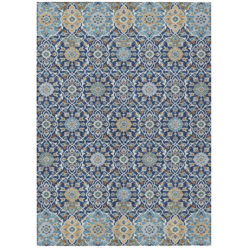 Machine Washable Indoor/Outdoor Traditional Masters Chantille Rug
