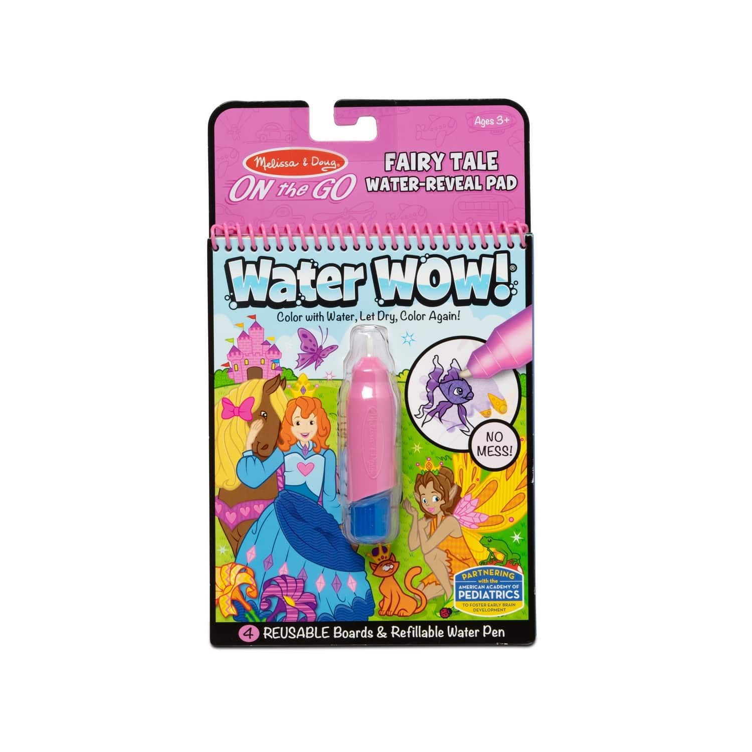 Melissa & Doug On the Go Water Wow! Reusable Water-Reveal Activity Pad ...