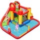 preview thumbnail 9 of 7, Inflatable Water Slide Jumper Bounce House with Ocean Ball without Blower - 14' x 13' x 7.5' (L x D x H)