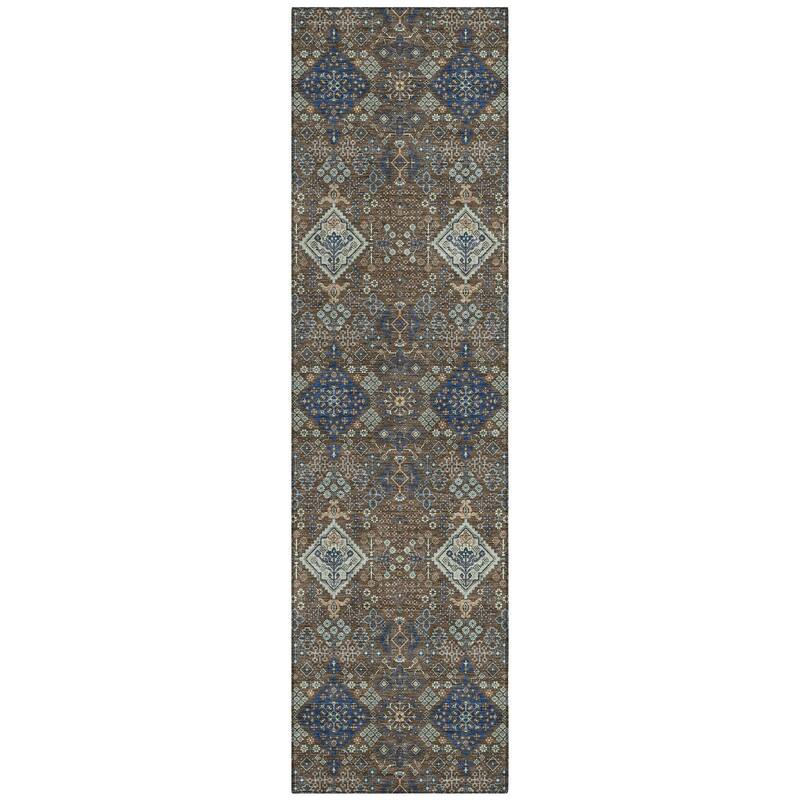 Machine Washable Indoor/ Outdoor Global Flory Chantille Rug