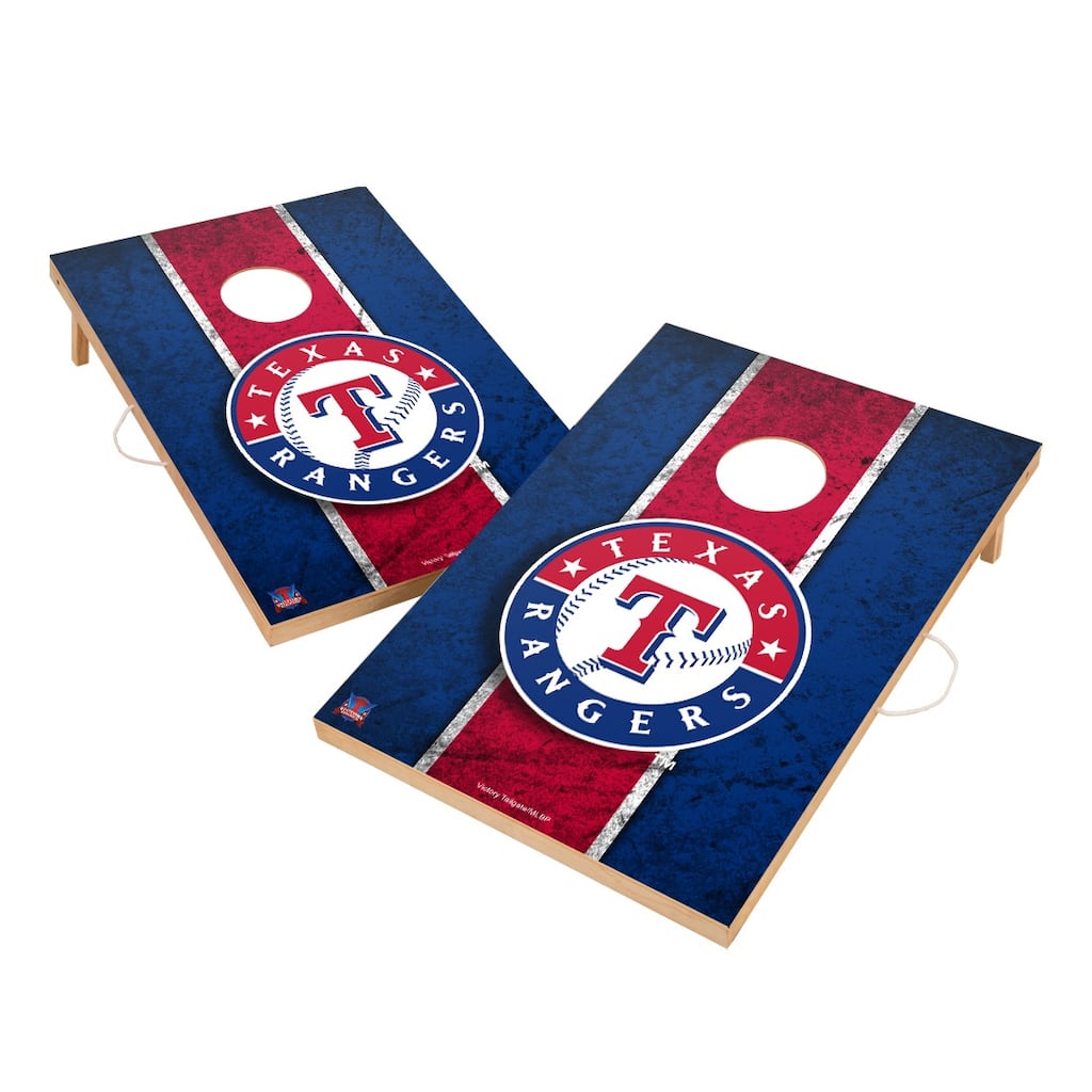 Vintage Texas Rangers MLB Regulation 2x4 Cornhole Set