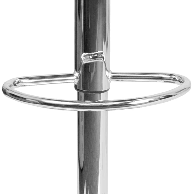 Contemporary Vinyl Adjustable Height Bar Stool - 34.5 to 43"