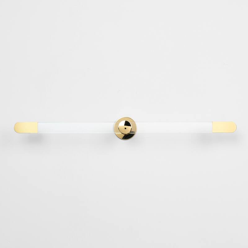 Modern Minimalist Gold Acrylic Towel Bar Towel Rack for Bathroom & Kitchen - 0.98'' H X 19.68'' L X 2.75'' D