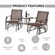 preview thumbnail 21 of 26, Outsunny 3-pc. Outdoor Sling Fabric Gliding Rocker Chairs w/ Table