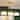 Rennnsan 3-Light Farmhouse Modern Black/Gold Linear Fabric Drum Kitchen Island Lights for Dining Room