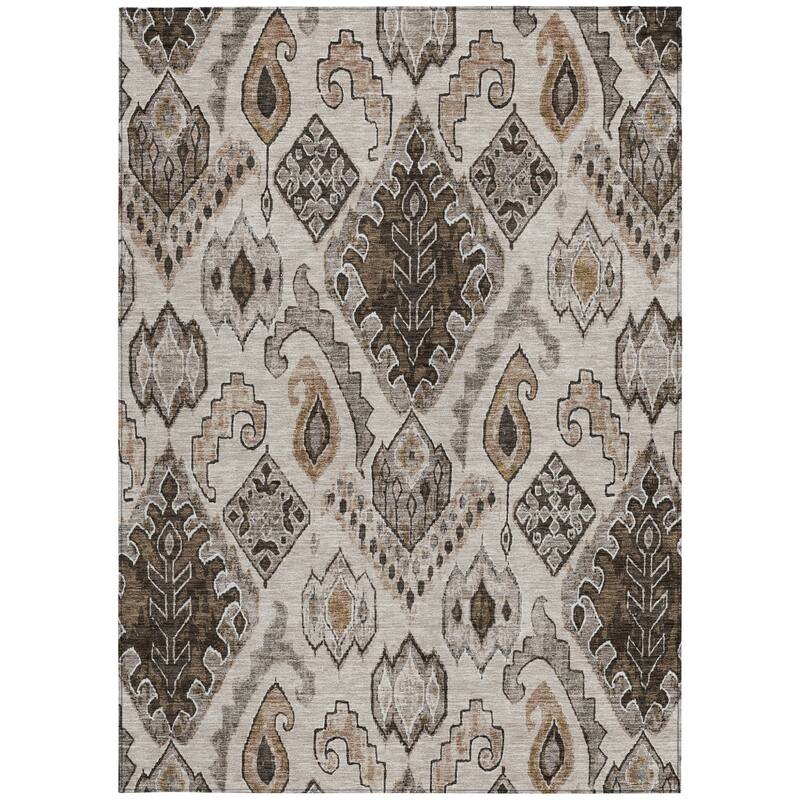 HomeRoots Moroccan Transitional Rectangle Outdoor Rug