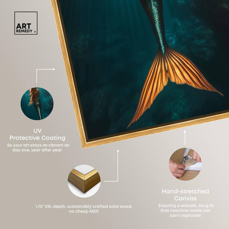 Mermaid Day Canvas by Art Remedy