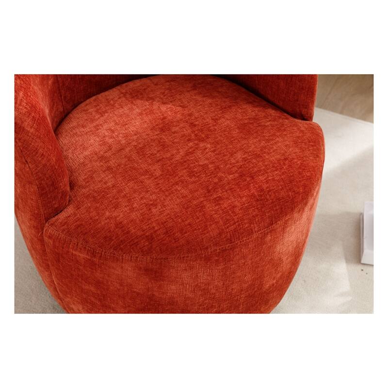 Fabric Swivel Accent Barrel Chair