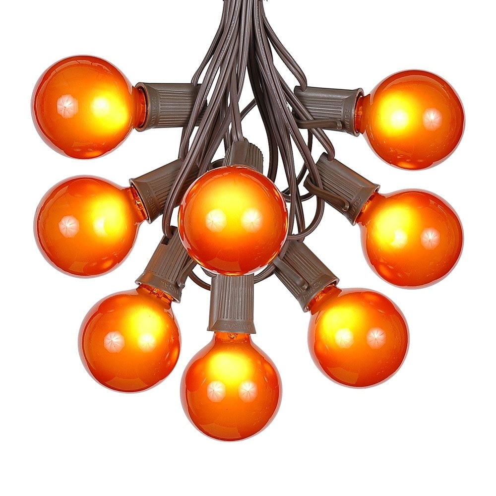 25 Foot G50 Outdoor Globe Patio String Lights - Set of 25 G50 Globe Bulbs