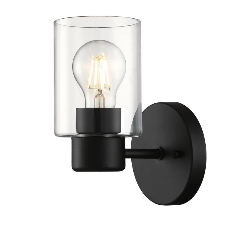 Westinghouse 6115500 Sylvestre 8" Tall Wall Sconce - Matte Black