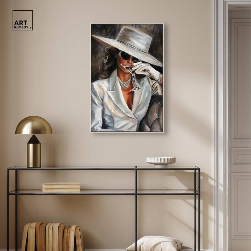 Time for a Martini Canvas by Art Remedy