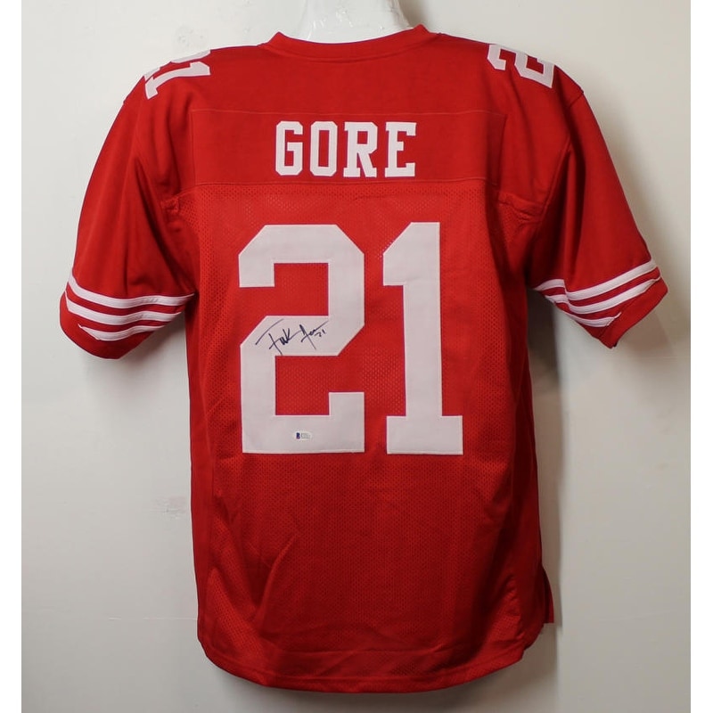 frank gore autographed jersey
