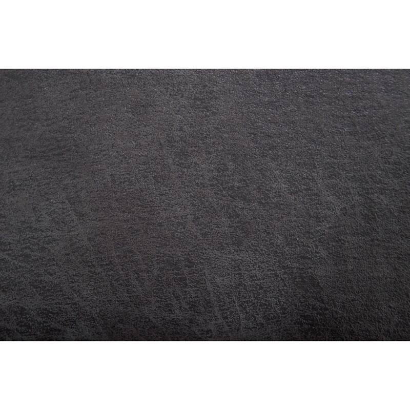 Ina Power Sectional Recliner L Shape Sofa, Charcoal Gray Faux Leather