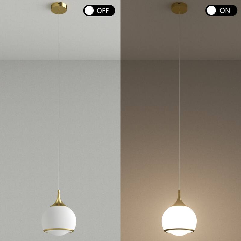 Maxax 1-Light Dimmable Integrated LED Pendant