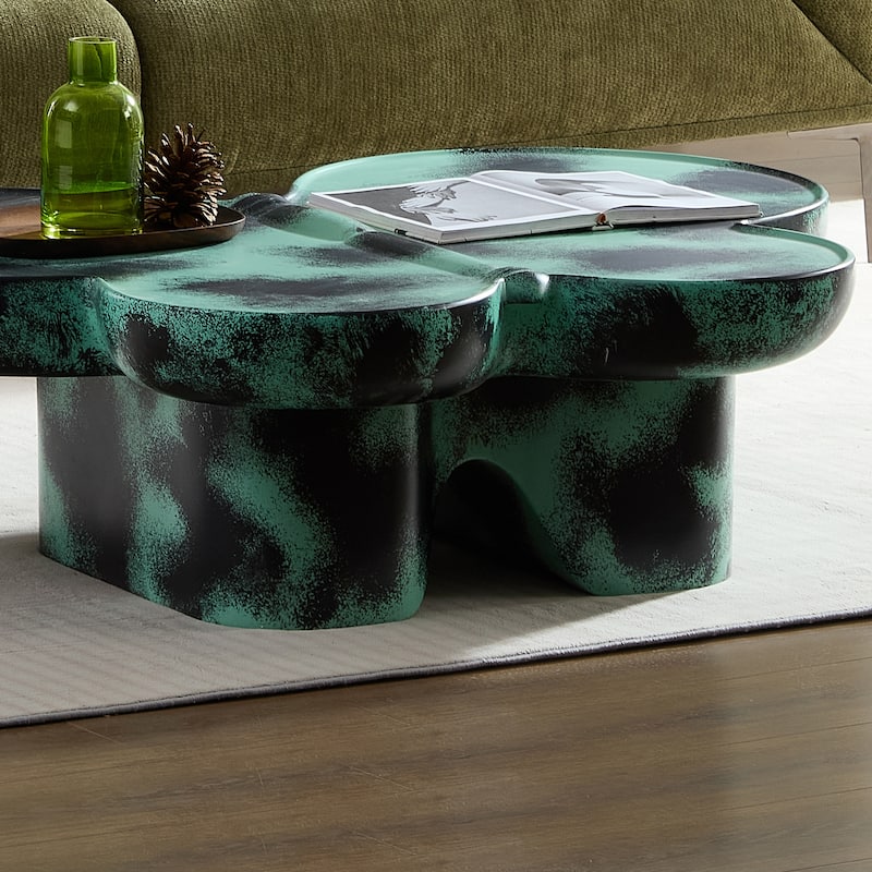 Butterfly-Inspired Coffee Table Low Height Profile End Table